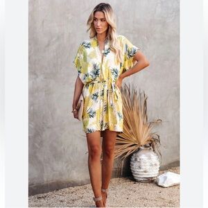 Vici Tropical Vibes Only Kimono Dress - Size Small